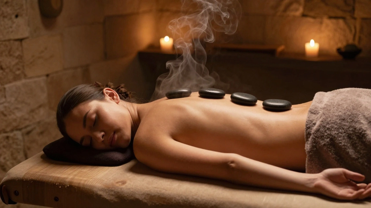 Comment le massage aux pierres chaudes peut réduire les symptômes de dépression