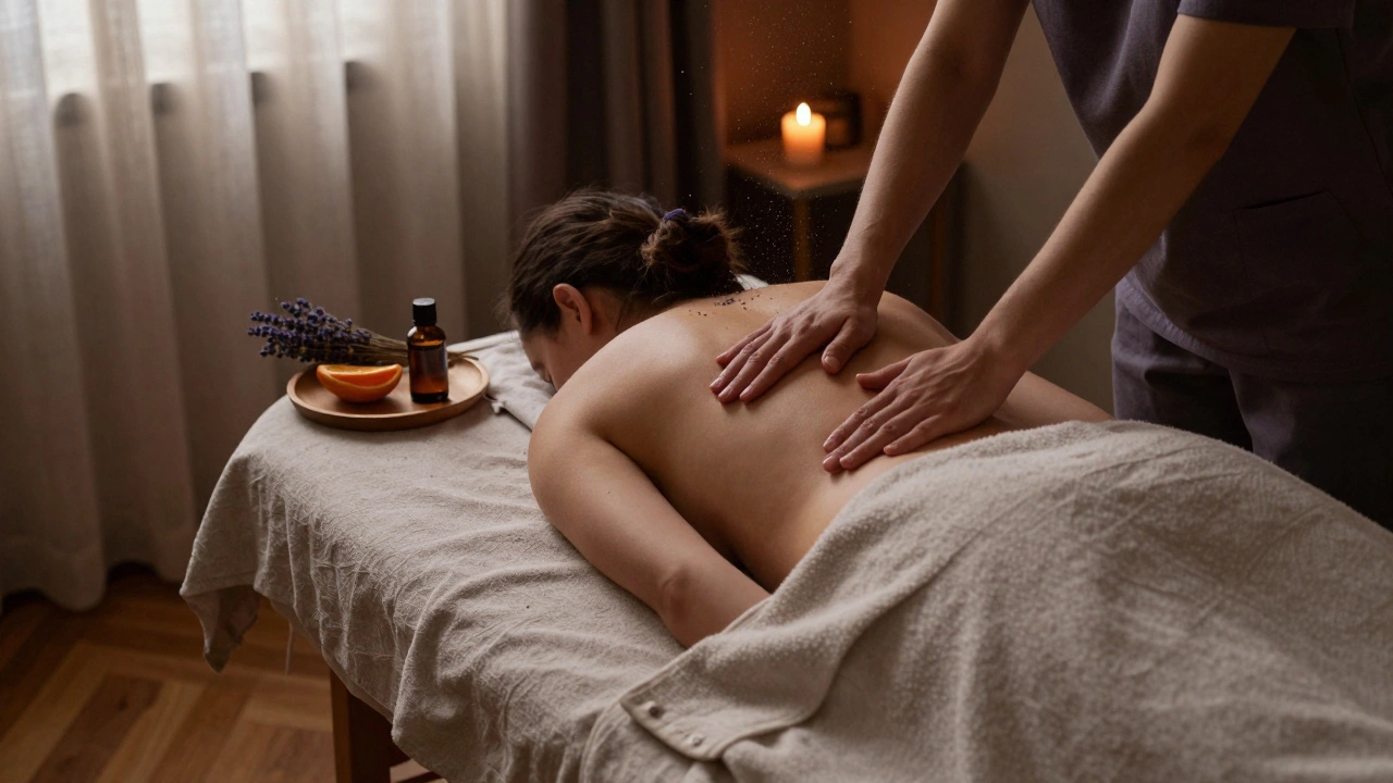 Massage détente : Les bienfaits des huiles essentielles pour un vrai moment de calme